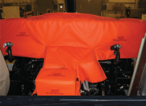 V22-osprey-thermal-acoustic-insulation-blankets-ehmke V-22 Osprey Protective Covers manufactured to protect the Cockpit Console components from damage during production, and maintenance.
