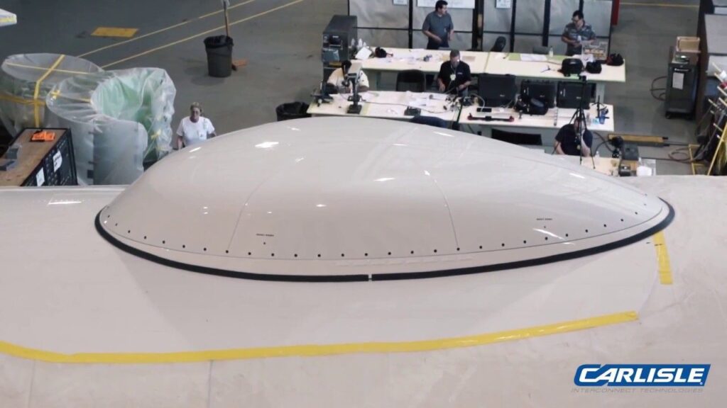 Specialized P8-A Poseidon aircraft sensor maintenance cover manufactured by Ehmke.